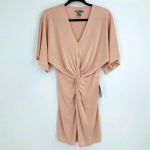 Love X Design Dress Peasant Dolman Twisted Pink